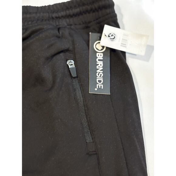 NWT Men's 3xl Black Burnside Active Performance Joggers Pants Satori logo cozy - Picture 2 of 6